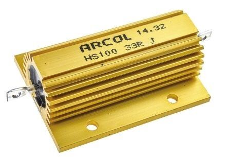 HS100 33R J, 33R 100W Alüminyum Direnç