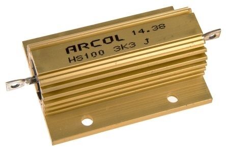 HS100 3K3 J, 3.3K 100W Alüminyum Direnç, (3K3 100W)