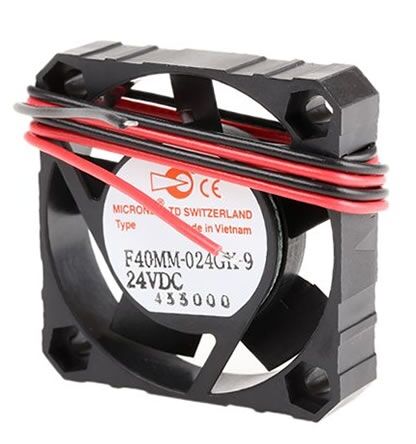 F40MM-024GK-9, 40x40x10mm 24VDC 0.9W 2 Kablolu Fan