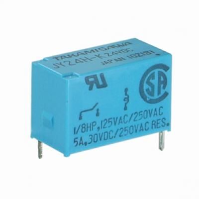 JY24H-K, 24VDC 5A SPST (1 Form A) Röle