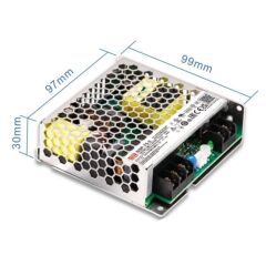 NSP-75-60, 60VDC 1.3A PFC 75W Medikal Uyumlu Güç Kaynağı, Mean Well
