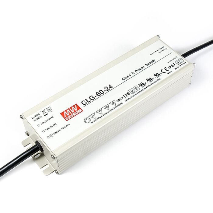 CLG-60-24, 24VDC 2.5A Ayarlanabilir LED Sürücü, Mean Well