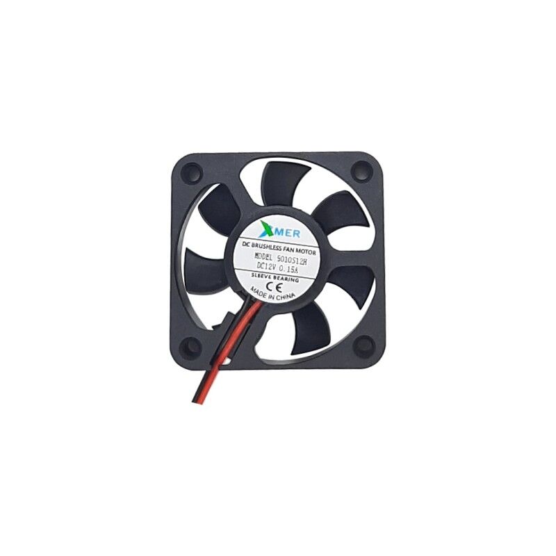 Xmer 5010S12H, 50x50x10mm 12VDC 0.12A (0.15A Max) 6200rpm 2 Kablolu Fan