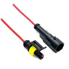 1 Pin Kablolu Waterproof Konnektör Takımı