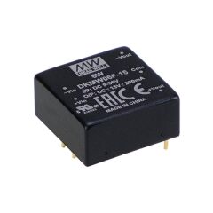 DKMW06F-05, 24Vin ±5Vout ±600mA 6W DC/DC Konvertör, MeanWell