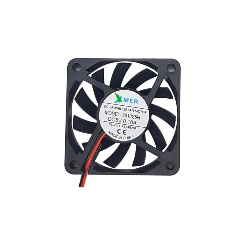 Xmer 6010S5H, 60x60x10mm 5VDC 0.06A (0.10 Max) 2000rpm 2 Kablolu Fan