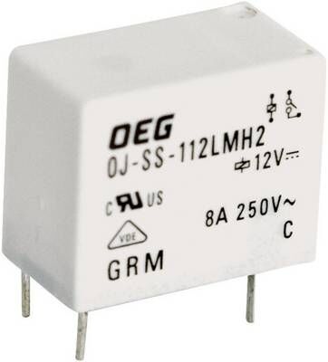 OJ-SS-112LMH2, 12VDC 8A SPST (1 Form A) Röle