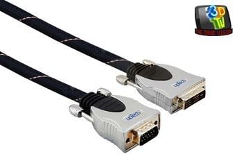 DVI301, DVI Erkek - VGA Erkek Ara Kablo, 1.8mt