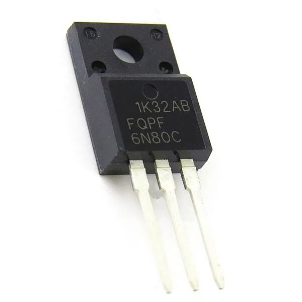 FQPF6N80C, 6N80C, 800V 5.5A TO-220F Mosfet Transistör