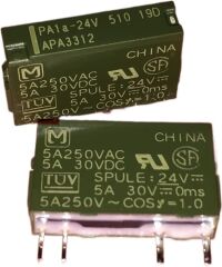 PA1a-24V, 24VDC 5A SPST (1 Form A) Röle