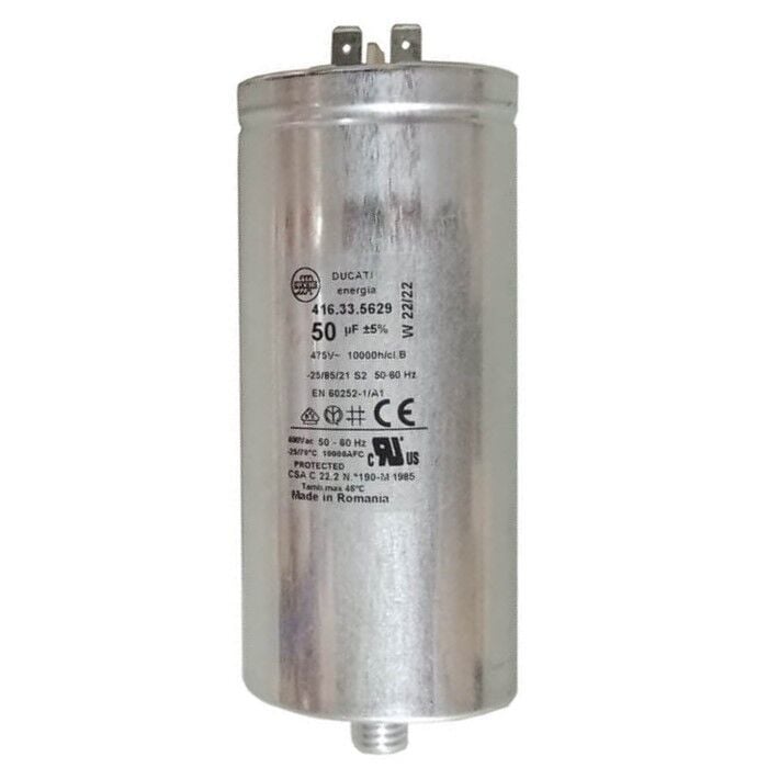 50uF 475V AC 55x122mm Metalize Film Kapasitör