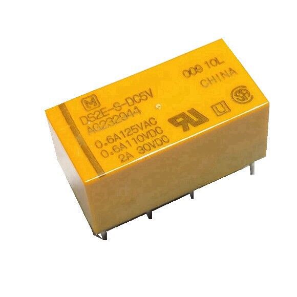 DS2E-SL2-DC5V, 5VDC 2A DPDT (2 Form C) Röle