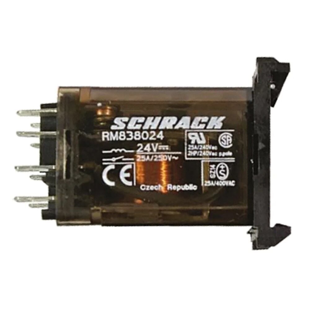 RM838024, 24VDC 25A 2 Form C (DPDT-NO, NC) Röle