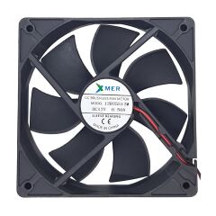Xmer 12025S12M, 120x120x25mm 12VDC 0.30A (0.50A Max) 2000rpm 2 Kablolu Fan