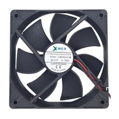 Xmer 12025S12M, 120x120x25mm 12VDC 0.30A (0.50A Max) 2000rpm 2 Kablolu Fan