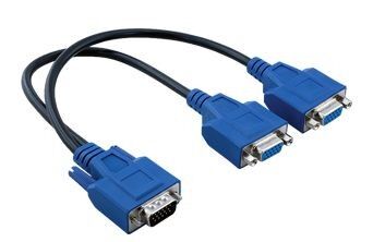 MK401, VGA Y Kablo Erkek/Dişi/Dişi, 30cm
