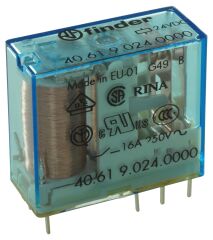 Finder 40.61.9.024.0000, 24VDC 16A SPDT (1 Form C) Tek Kontak Röle
