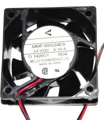 MMF-06G24ES, 24VDC 0.10A 60x60x25mm 2 Kablolu Fan