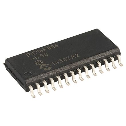 PIC16F886-I/SO, PIC16F886, SOIC-28 SMD Mikroişlemci