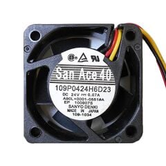 109P0424H6D23, 40x40x20mm 24VDC 0.07A 3 Kablolu Fan