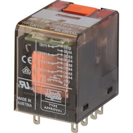 PT570L24, 24VDC 6A 4PDT (4 Form C) Röle