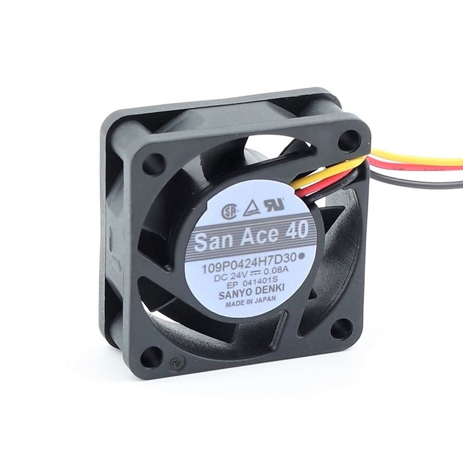 109P0424H7D30, 40x40x15mm 24VDC 0.08A 3 Kablolu Fan