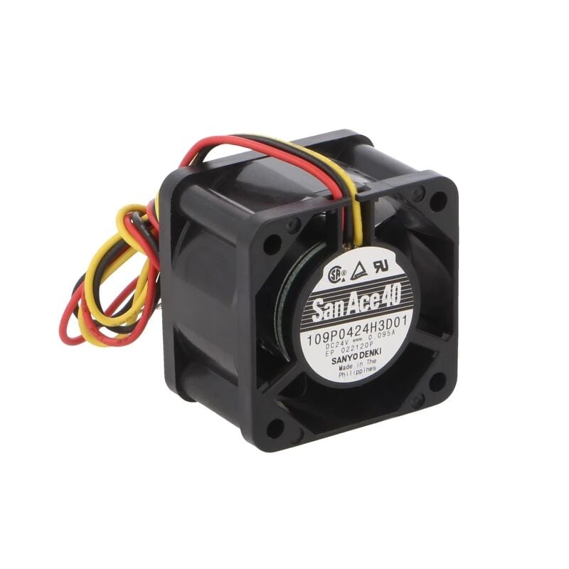 109P0424H3D01, 40x40x28mm 24VDC 0.095A 3 Kablolu Fan
