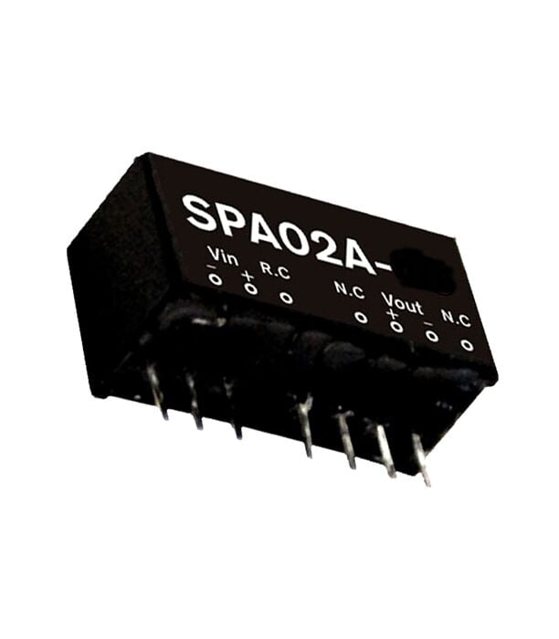 SPA02A-15, 9-18Vin 15Vout 133mA 2W DC/DC Konvertör, Mean Well