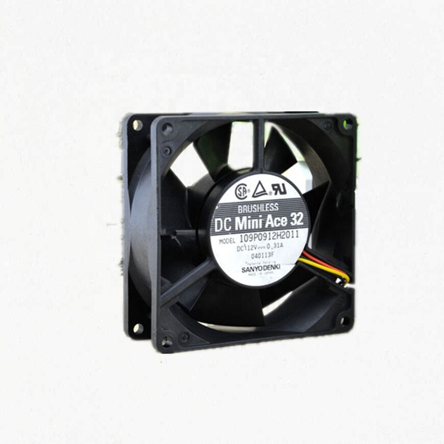 109P0912H2011, 92x92x32mm 12VDC 0.31A 3 Kablolu Fan