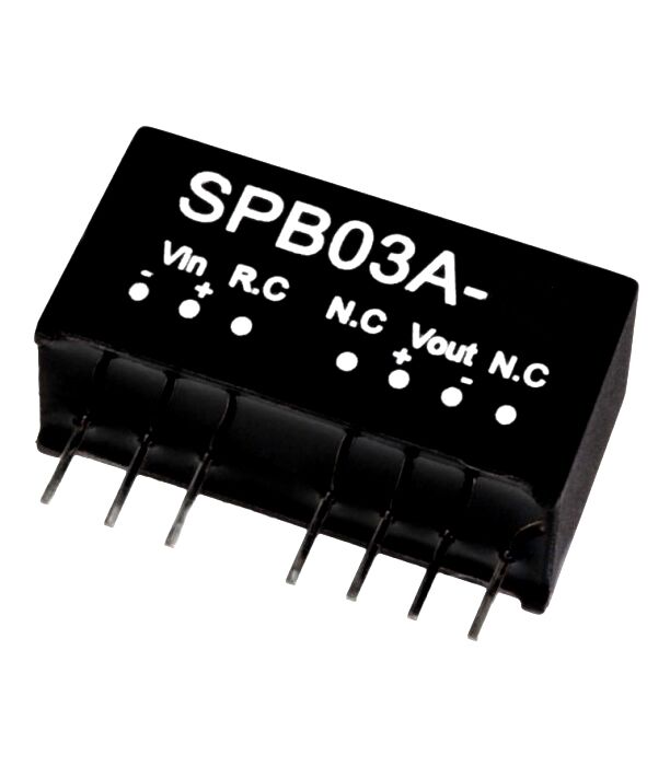 SPB03A-05, 9-18Vin 5Vout 600mA 3W DC/DC Konvertör, Mean Well