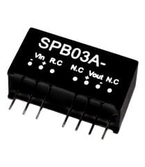 SPB03A-12, 9-18Vin 12Vout 250mA 3W DC/DC Konvertör, Mean Well