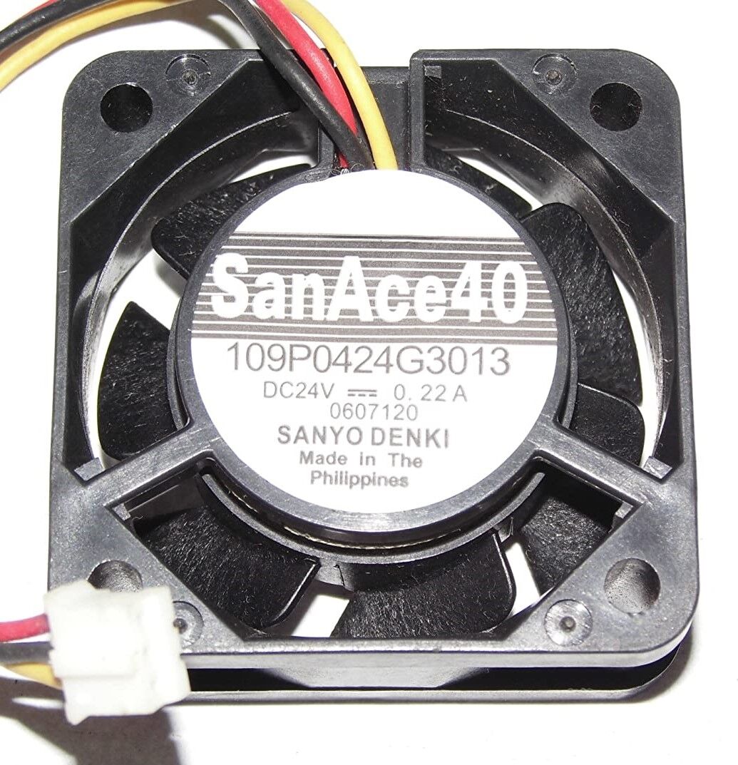 109P0424G301, 40x40x28 24VDC 0.19A 3 Kablolu Fan
