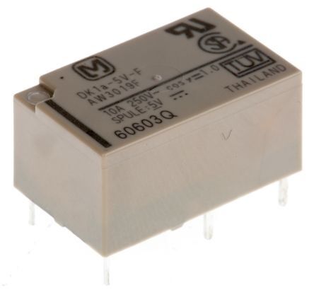DK1A-5V-F, 10A 5V SPST-NO (1 Form A) Röle