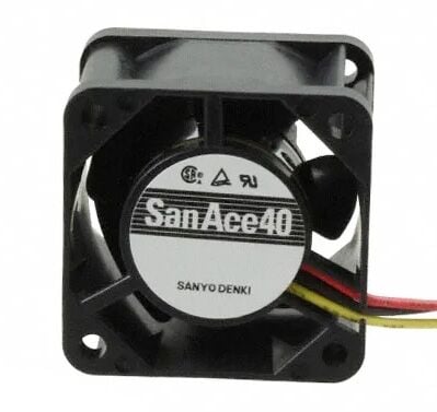 109P0424F3D01, 40x40x28mm 24VDC 0.055A 3 Kablolu Fan