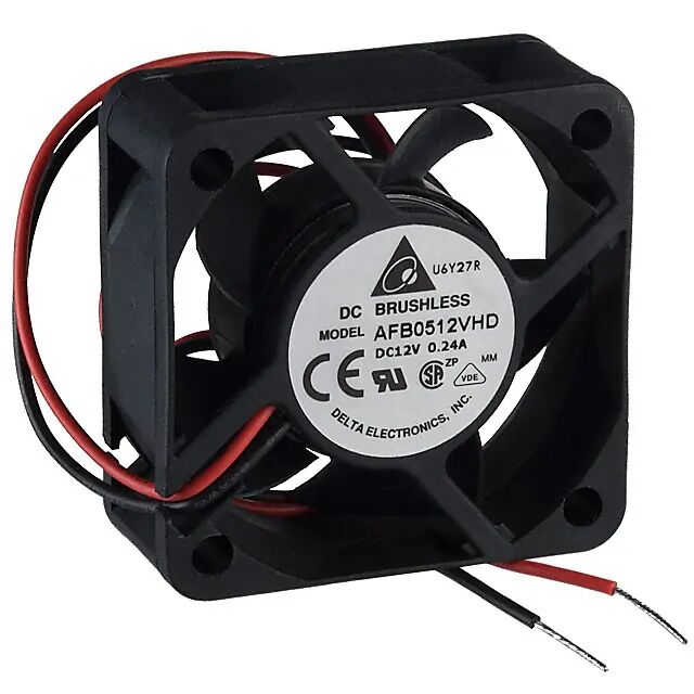AFB0512VHD, 50x50x20mm 12VDC 0.24A 2 Kablolu Fan