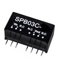 SPB03C-05, 36-48Vin 5Vout 600mA 3W DC/DC Konvertör, Mean Well
