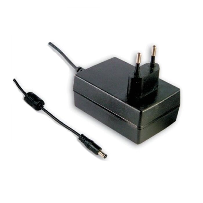 GSM36E12-P1J, 12VDC 3A 36W Priz Tip Medikal Adaptör, Mean Well