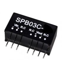 SPB03C-15, 36-48Vin 15Vout 200mA 3W DC/DC Konvertör, Mean Well