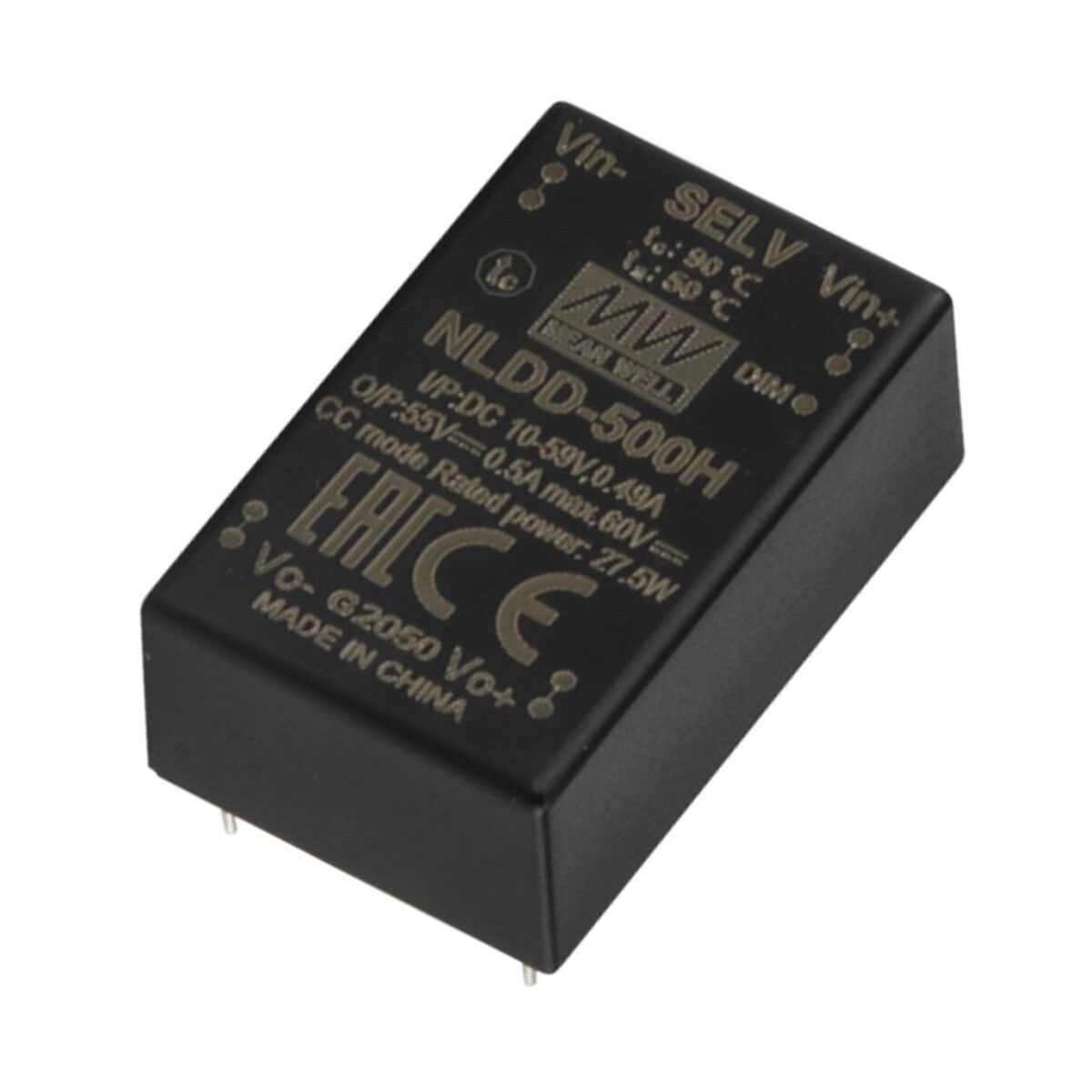 NLDD-1200H, 10-56Vin 6-52Vout 1200mA DC/DC LED Sürücü, Mean Well