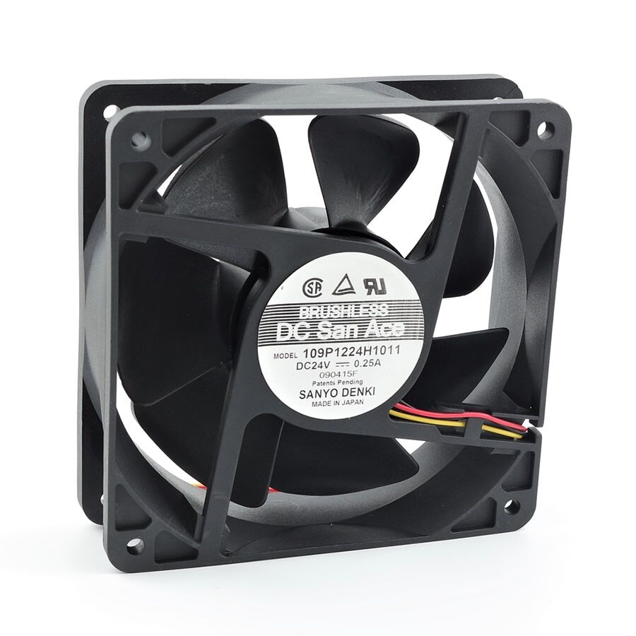 109P1224H1011, 120x120x38mm 24V 0.25A 3 Kablolu Fan