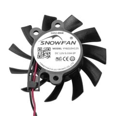 YY6010H12S, 60x60x10mm 12VDC 0.20A 3 Kablolu Fan