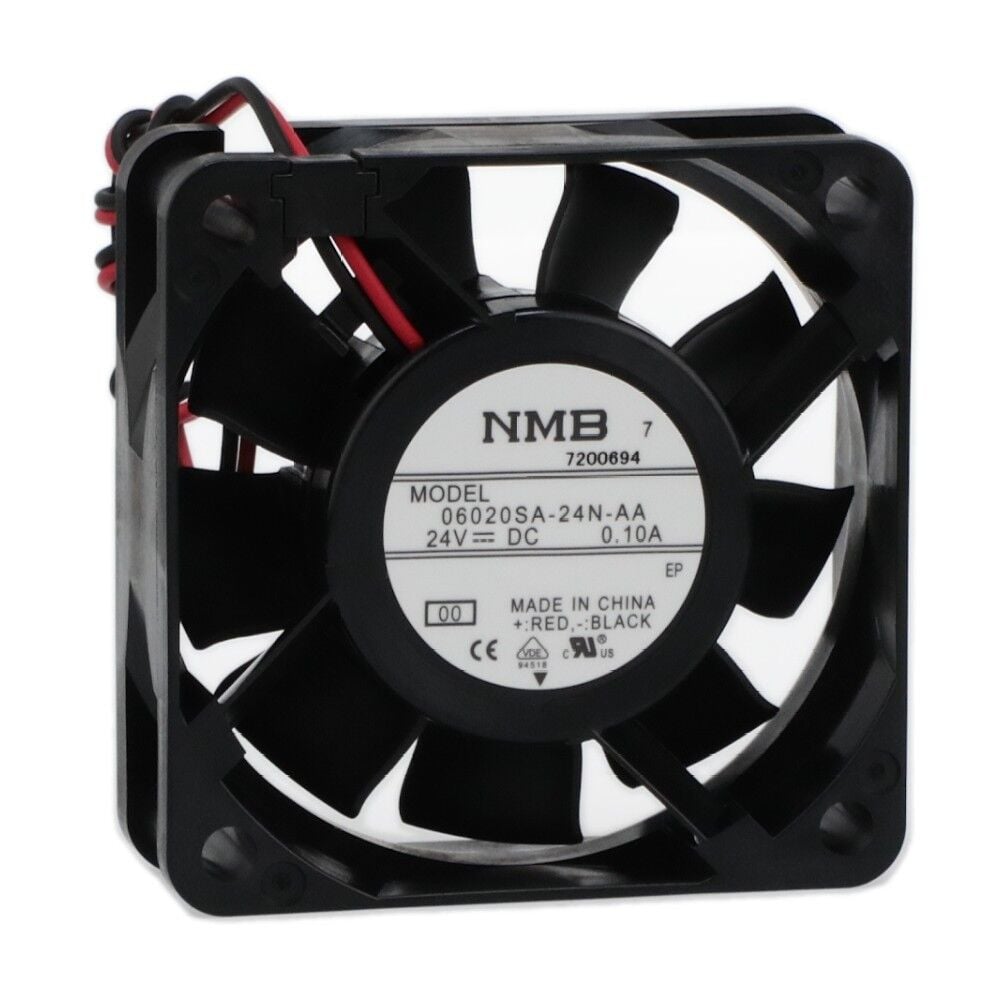 06020SA-24N-AA-00, 60x60x25mm 24VDC 0.10A 2 Kablolu Fan