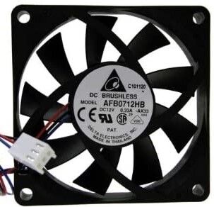 AFB0712HB, 70x70x15mm 12VDC 0.33A 3 Kablolu Fan