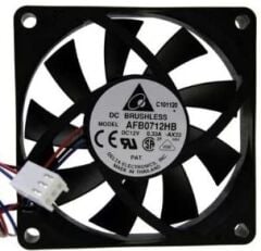AFB0712HB, 70x70x15mm 12VDC 0.33A 3 Kablolu Fan