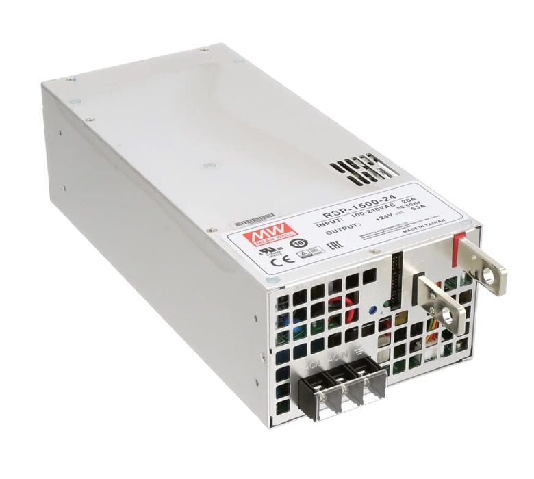 RSP-1500-12, 12VDC 125A PFC 1500W Güç Kaynağı, Mean Well