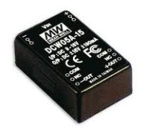 DCW05A-12, 9-18Vin ±12Vout ±230mA 5W DC/DC Konvertör, Mean Well