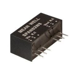 SPAN02W8-05, 9-75Vin 5Vout 400mA 2W DC/DC Konvertör, Mean Well
