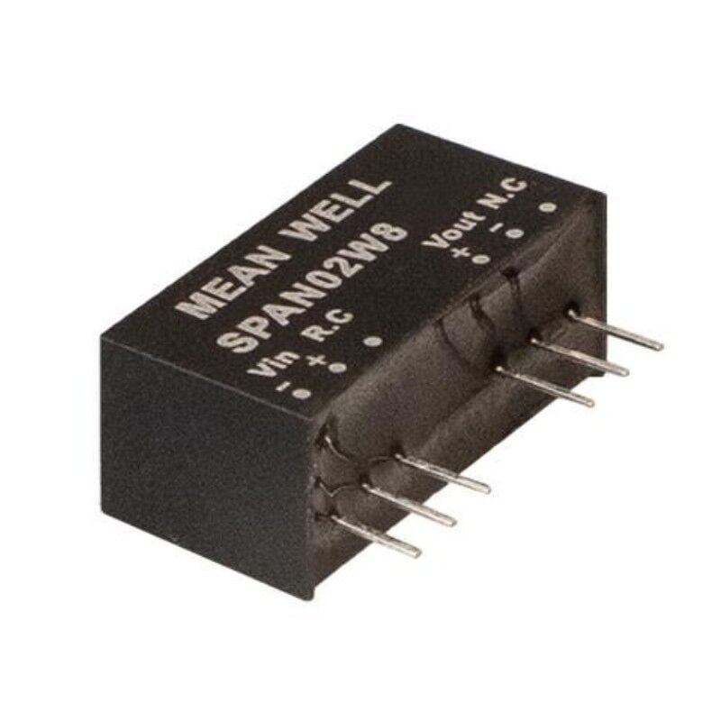 SPAN02W8-15, 9-75Vin 15Vout 134mA 2W DC/DC Konvertör, Mean Well