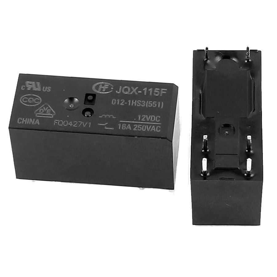 JQX-115F/012-1HS3, 12VDC 16A (SPST-NO) Çift Kontak Röle