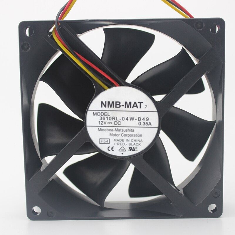 3610RL-04W-B49, 92x92x25mm 12VDC 0.35A 3 Kablolu Fan